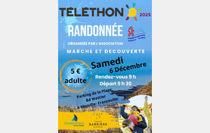 Marche du Téléthon le 6 décembre 2026