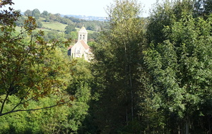 Vue de l'église de Saint Céneri-le-Gérei