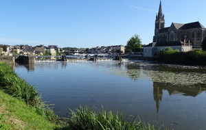 Port de Sablé sur Sarthe, départ pour notre deuxième journée, direction la forêt de Bellebranche