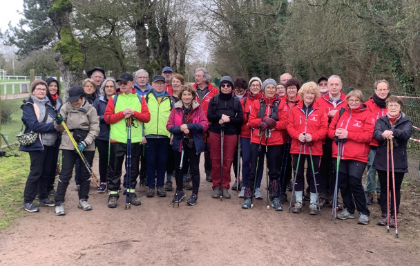 marche nordique du 10 Février à Cormelles le Royal